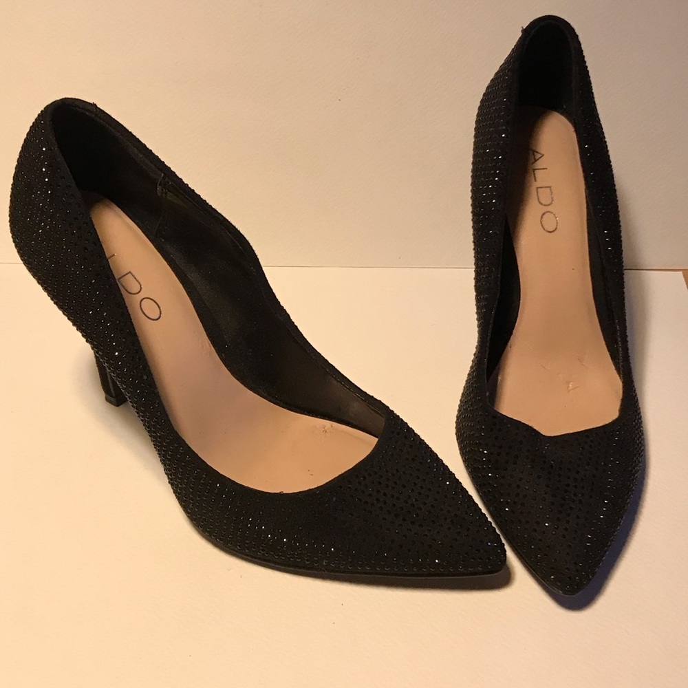ALDO size 6 | black sparkly high heels | Pumps | stilettos